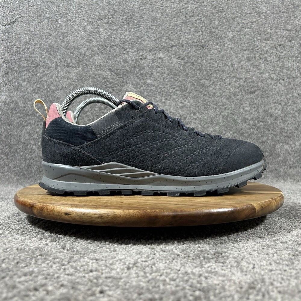 Lowa Valletta Women's Size 9 Black Suede Hiking Walking Trail Outdoor Shoes Used
